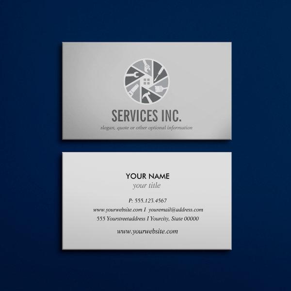 Gray HOME Repairing services logo professional