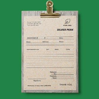 Gray Kraft Business Invoice Form Quotation