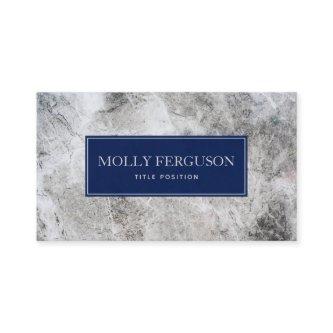 Gray Marble Stone Blue Frame