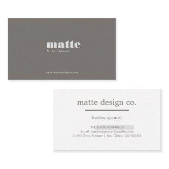 Gray | Modern Elegant Minimalist Professional