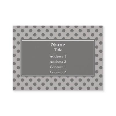 Gray Polka Dots