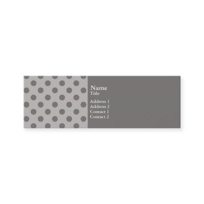 Gray Polka Dots Mini