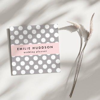 Gray Polka Dots, Polka Dot Pattern, Dots, Dotted Square
