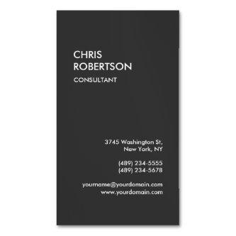 Gray Professional Company Work Minimalist  Magnet