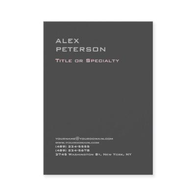 Gray Professional Minimalist Modern Plain Bold