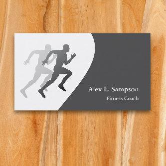 Gray Runner Fitness Coach Business Template