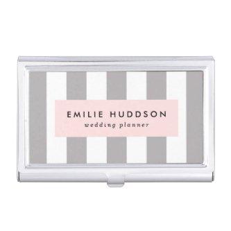Gray Stripes, White Stripes, Striped Pattern  Case