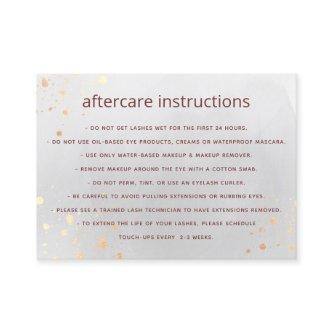 Gray Watercolor AfterCare for Lash Extensions  Bus