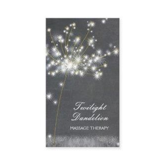 Grayscale Dandelion Massage Therapy