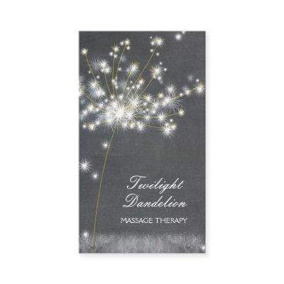 Grayscale Dandelion Massage Therapy