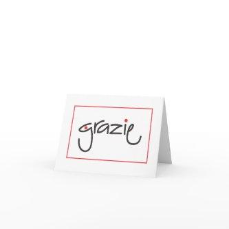 Grazie Thank you for personal or business use