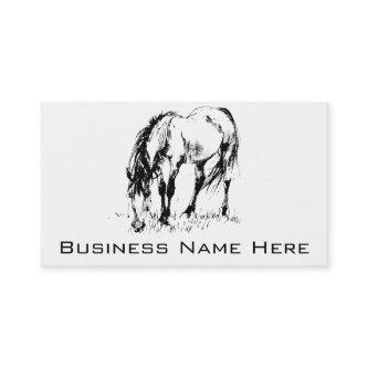 Grazing Horse Illustration
