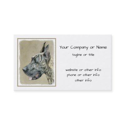 Great Dane (Brindle) Painting - Original Dog Art