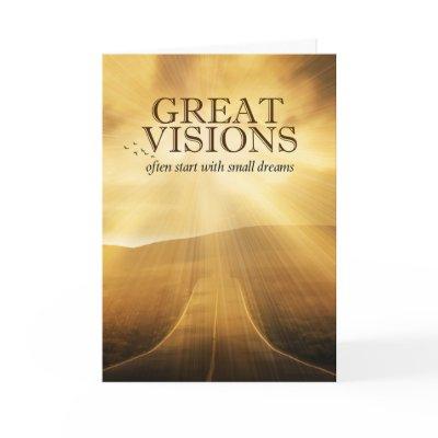 Great Visions Business Path Sunlit Endless Road Card