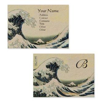 GREAT WAVE MONOGRAM Kraft Paper