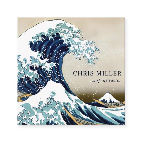 Great Wave off Kanagawa by Hokusai Surfer Square