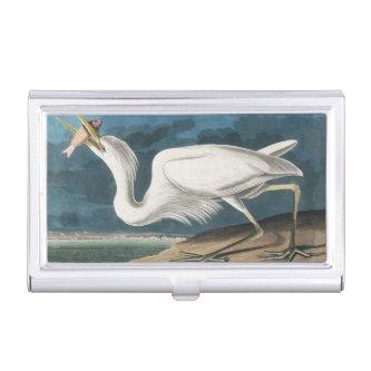Great White Heron Audubon Bird Wildlife Painting  Case