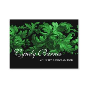 Green and Black Acanthus Scroll