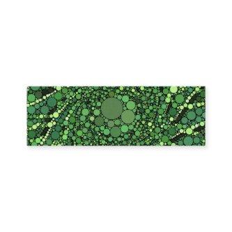 Green and Black Circles Geometric Pattern Mini