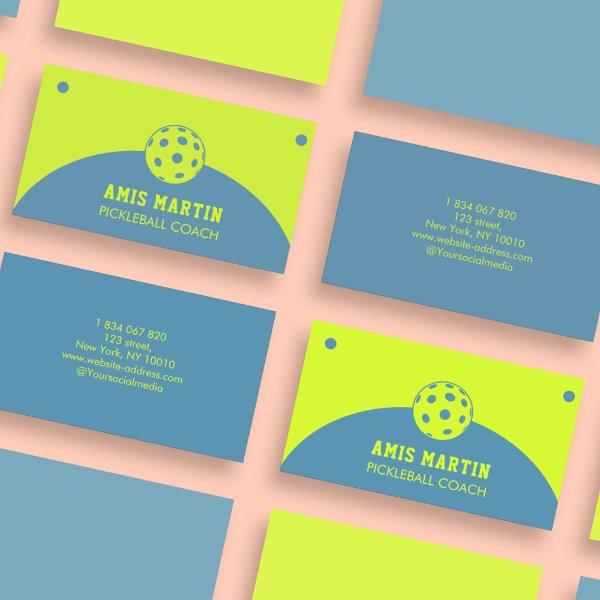Green And Blue Pickleball Instructor