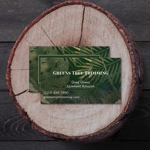 Green and Gold Tree Trimming