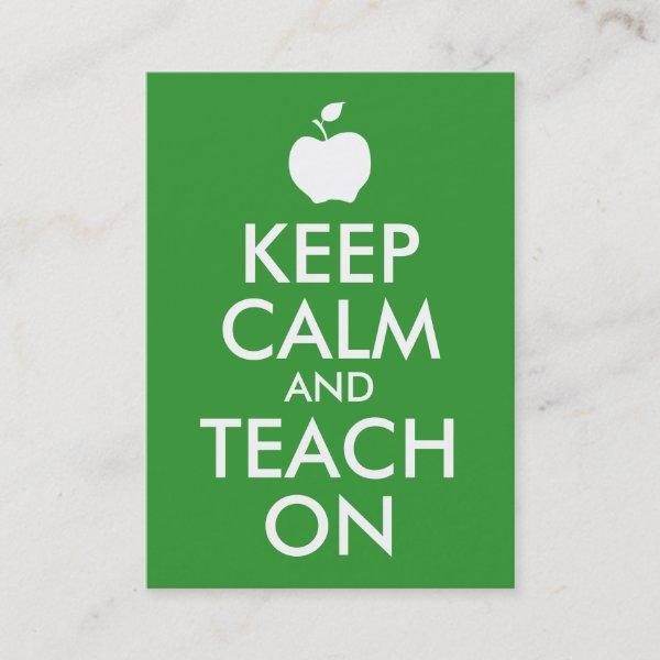 Green Apple Keep Calm and Teach On