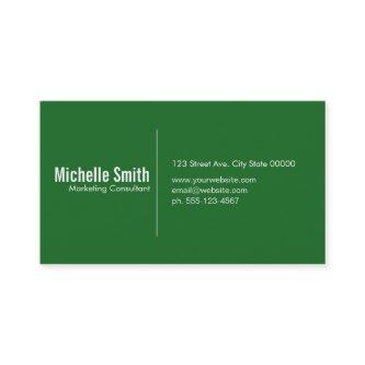 Green background with Divider Line