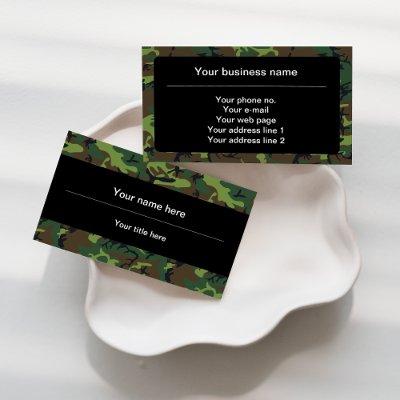 Green Camouflage, Military, Army