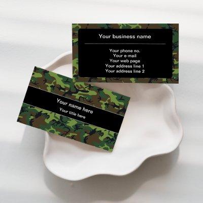 Green Camouflage, Military, Army