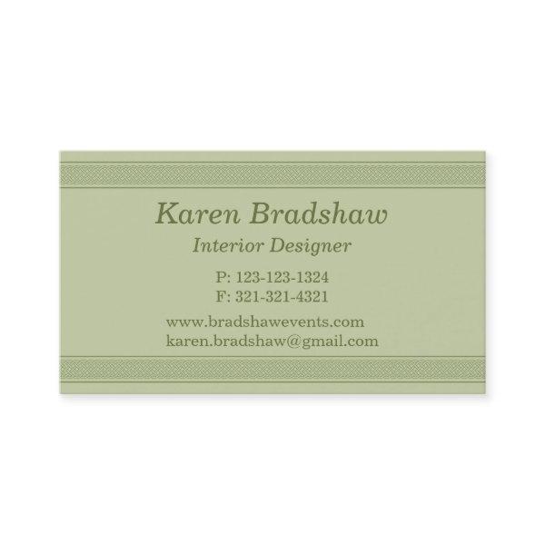 Green Celtic Knot Interior Designer