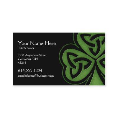 Green Celtic Shamrock Design 1 Irish