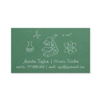 Green Chalkboard Science Teacher