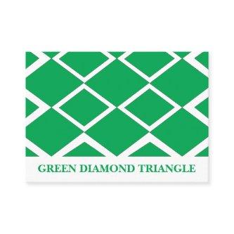Green Diamond Triangle Geometric Pattern