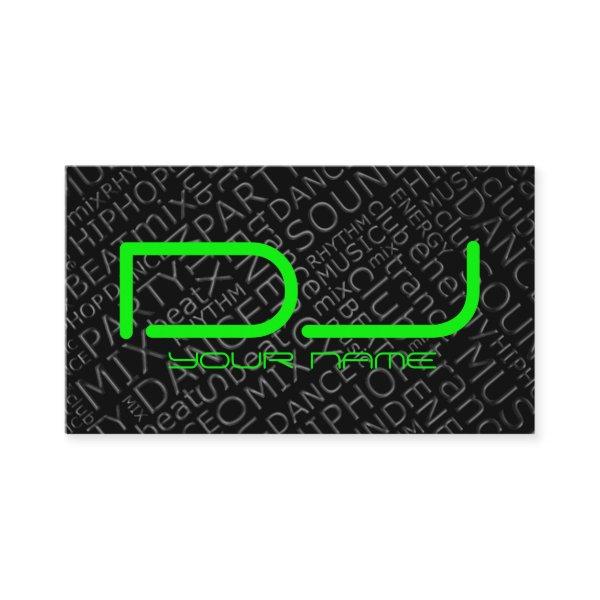 Green DJ  with Cool Background