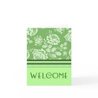 Green Employee Welcome to the Team Card