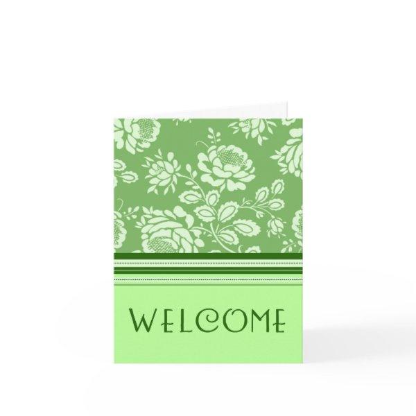 Green Employee Welcome to the Team Card