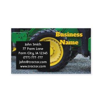 Green Farm Tractor Black