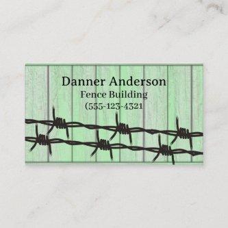 Green Fence Barb Wire Design Fence Company  Busine