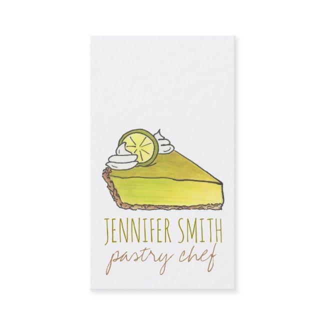 Green Florida Key Lime Pie Slice Pastry Chef Food