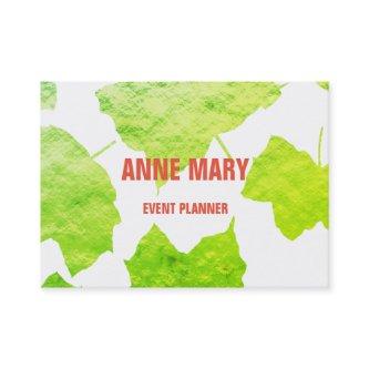 Green Foliage Foil Wedding Event Planner 2020