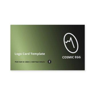Green Geoglyph Cosmic Egg Symbol Logo