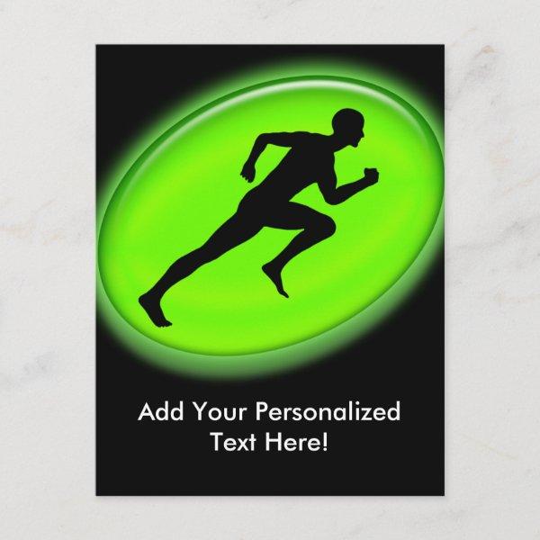 Green Glow Fitness Logo Invitation