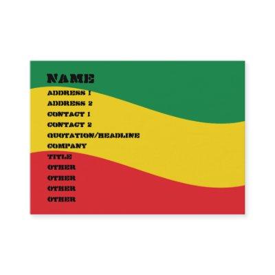 Green, Gold (Yellow) and Red Colors Flag