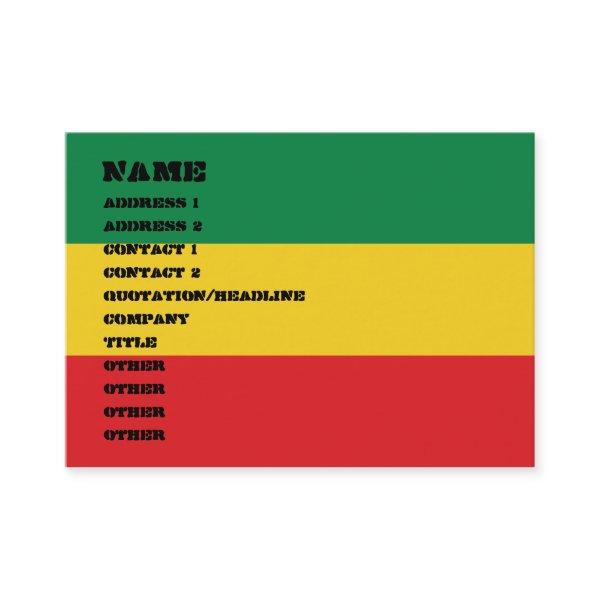 Green, Gold (Yellow) and Red Colors Flag