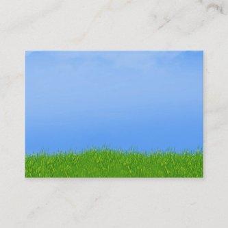 Green Grass & Blue Sky Background