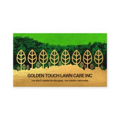 Green Grunge Forest Gold Tree Layer Lawn Care
