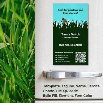 🌿🦋Green Harmony: Professional Lawn Care Service  Magnet