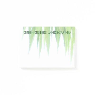 Green Leaf Canopy Earth Friendly Design Post-it Notes