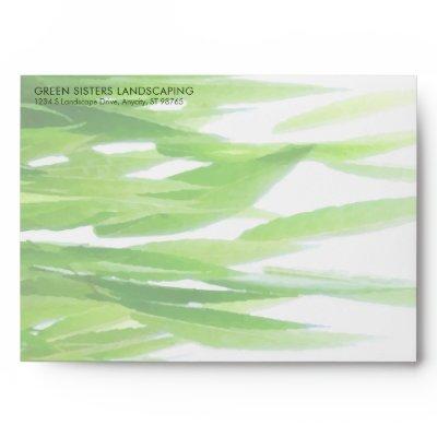 Green Leaf Earth Friendly Landscaping Business Envelope