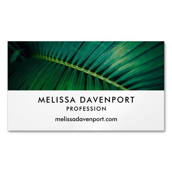 Green Leaf Tropical Forest Nature Photo  Magnet